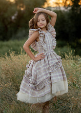 Load image into Gallery viewer, Toddler Reign Petticoat Dress in Lavender Plaid