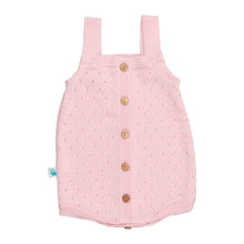 Load image into Gallery viewer, Baby Romper Perforated Cotton Knit