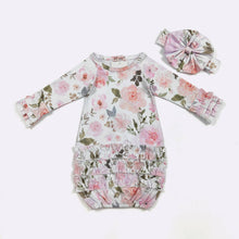 Load image into Gallery viewer, Rose Whisper Baby Gown 3pc Set