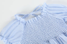 Load image into Gallery viewer, Smocked Blue Dress