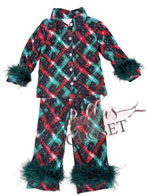 Load image into Gallery viewer, Mommy & Me fur trimmed pajamas