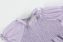 Load image into Gallery viewer, Smocked Purple Dress