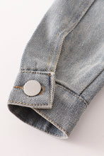 Load image into Gallery viewer, Denim Sequin Pocket Jacket