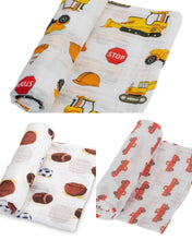 Load image into Gallery viewer, Baby Boy Swaddle Blankets