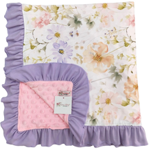 Load image into Gallery viewer, Watercolor Garden Baby Gown 3pc Set