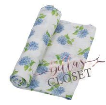 Load image into Gallery viewer, Hydrangea Baby Swaddle Blankets