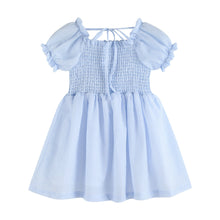Load image into Gallery viewer, Smocked Blue Dress