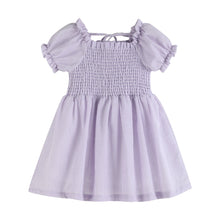 Load image into Gallery viewer, Smocked Purple Dress
