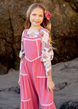 Load image into Gallery viewer, Toddler Mercy Overalls in Wild Rose