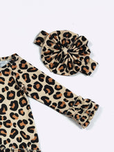 Load image into Gallery viewer, Cheetah Baby Gown 3pc Set