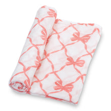 Load image into Gallery viewer, Beautiful Bows & On Point Baby Swaddle Blankets