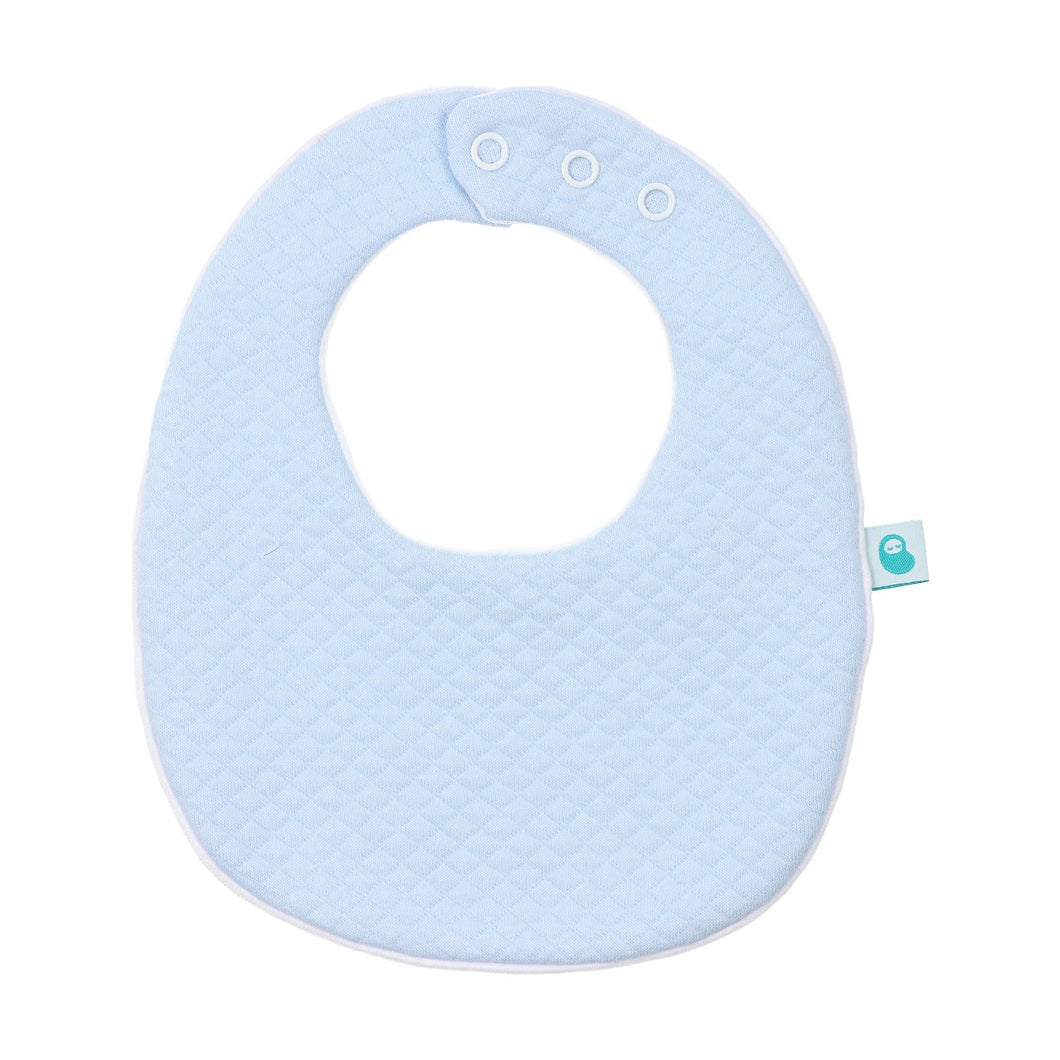 Diamond Knit Baby Bib with 3 Adjustable Positions