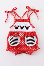 Load image into Gallery viewer, Red character embroidery girl bubble
