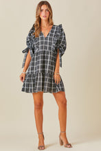 Load image into Gallery viewer, V NECK RUFFLE DRESS
