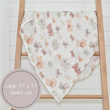 Load image into Gallery viewer, Bear Hugs Baby Swaddle Blanket
