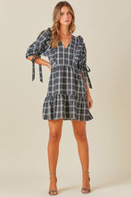 Load image into Gallery viewer, V NECK RUFFLE DRESS
