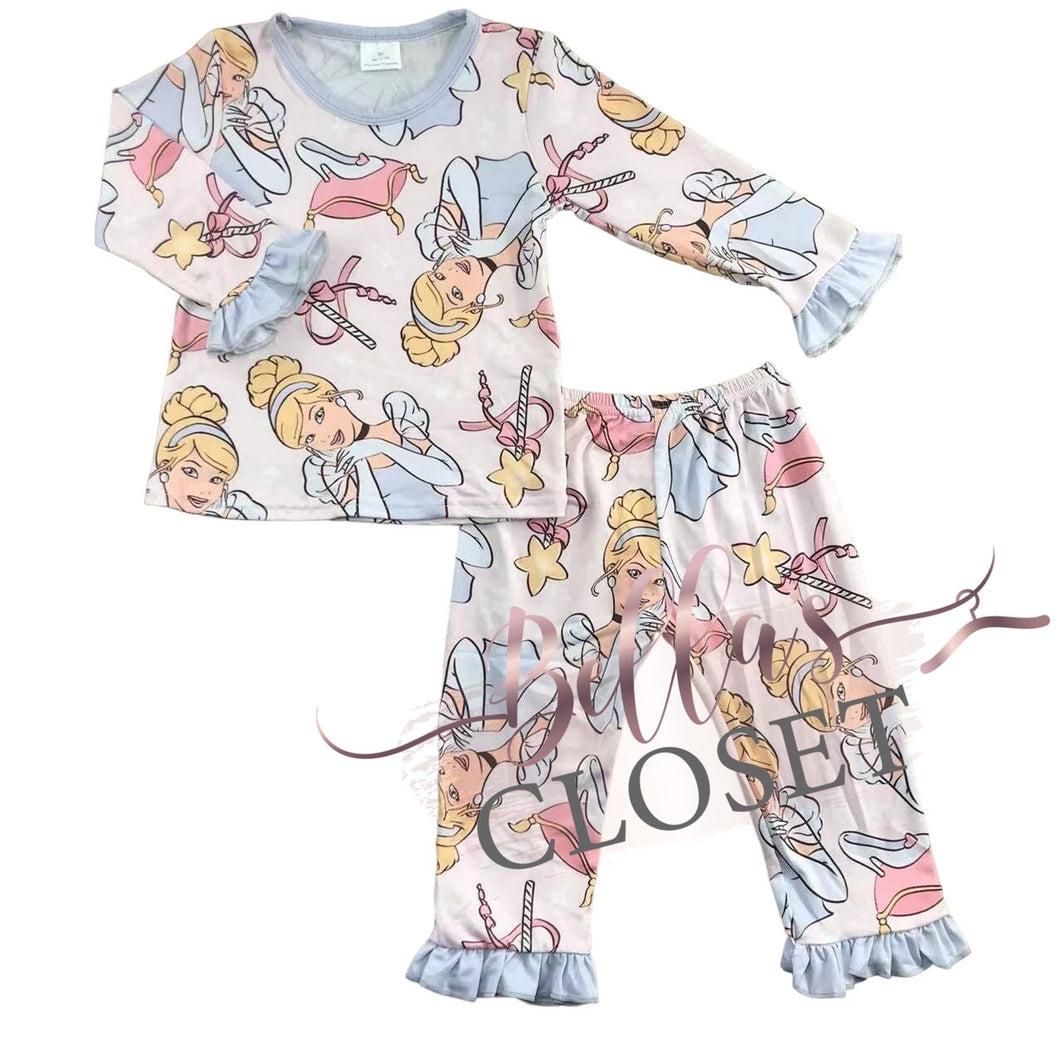 Princess Pajamas Blue trim