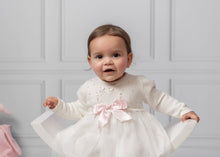 Load image into Gallery viewer, Pink Diamonte Tulle Knit Dress
