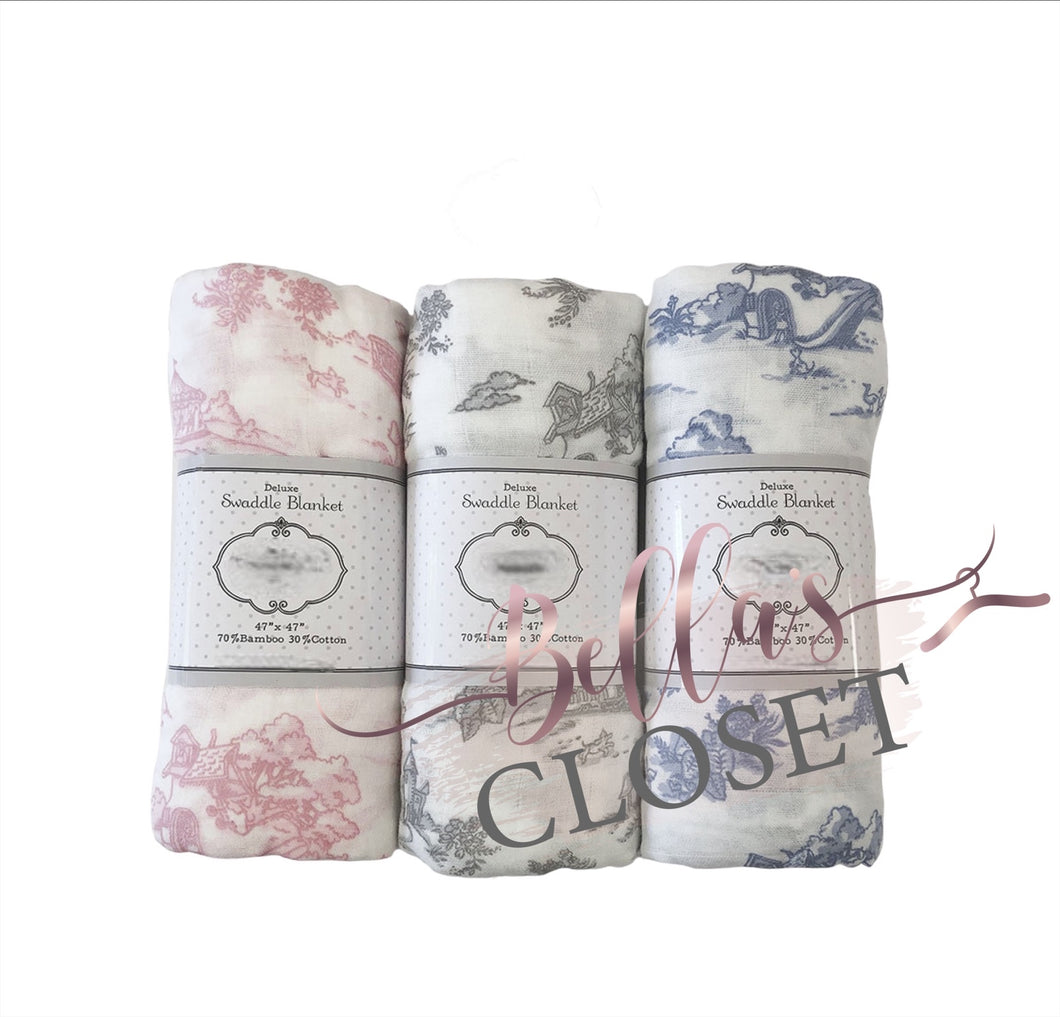 Toile Delux Swaddle Blankets