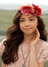 Load image into Gallery viewer, Kid&#39;s Orly Flower Crown in Dusty Pink
