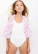 Load image into Gallery viewer, Light Pink Metallic  Petals Gilet

