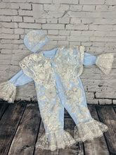 Load image into Gallery viewer, MyDaria Blue romper
