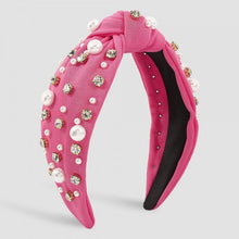 Load image into Gallery viewer, Knotted Pear &amp; Rhinestone Headband
