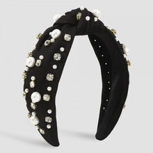 Load image into Gallery viewer, Knotted Pear &amp; Rhinestone Headband
