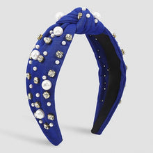 Load image into Gallery viewer, Knotted Pear &amp; Rhinestone Headband
