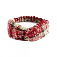 Load image into Gallery viewer, Plaid Holiday Headband
