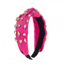 Load image into Gallery viewer, Rhinestone Top Knot Headband
