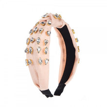 Load image into Gallery viewer, Rhinestone Top Knot Headband

