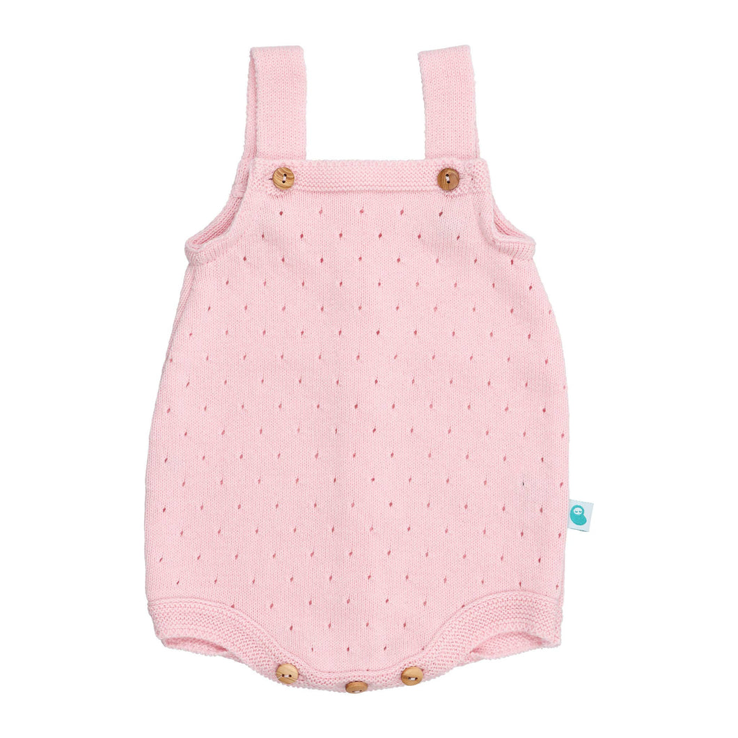 Baby Romper Perforated Cotton Knit