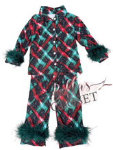 Load image into Gallery viewer, Mommy &amp; Me fur trimmed pajamas
