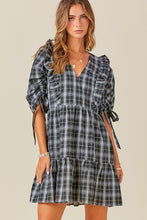 Load image into Gallery viewer, V NECK RUFFLE DRESS
