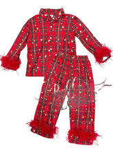 Load image into Gallery viewer, Mommy &amp; Me fur trimmed pajamas
