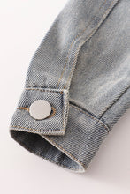 Load image into Gallery viewer, Denim Sequin Pocket Jacket
