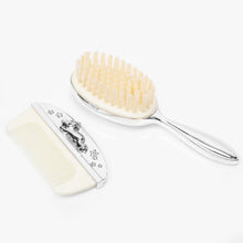 Load image into Gallery viewer, Silver Plated Brush and Comb
