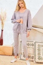 Load image into Gallery viewer, Crop Vest Jogger Pants Button Down Cardigans Set
