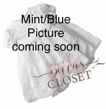 Load image into Gallery viewer, Mint/Blue romper dress
