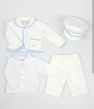 Load image into Gallery viewer, Beau Kid Boys Blue Trim Set
