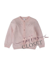 Load image into Gallery viewer, Bow Knitted Button Up 2pc Piece Set
