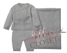 Load image into Gallery viewer, Honeycomb Knit 3 Piece and Wrap Set

