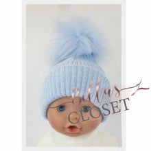 Load image into Gallery viewer, Ribbed Pom Pom Hat
