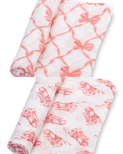 Load image into Gallery viewer, Beautiful Bows &amp; On Point Baby Swaddle Blankets

