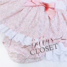 Load image into Gallery viewer, Baby Girl Rose Floral Puff Dress
