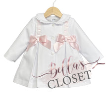 Load image into Gallery viewer, Girls Pink Twill Puff Jacket

