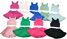 Load image into Gallery viewer, Blue Yoga Skort Set
