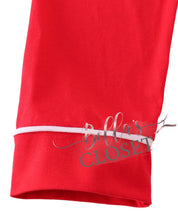Load image into Gallery viewer, Boys Premium Red Santa Claus Embroidery Pajamas
