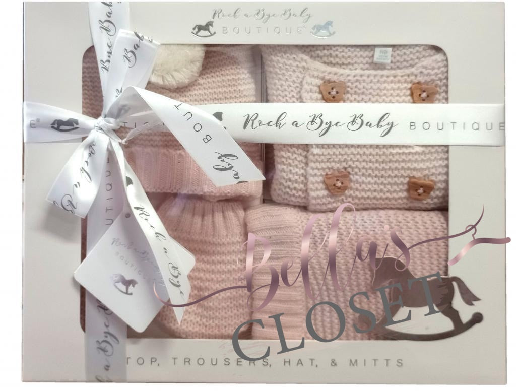 Pink Luxury Boxed Knit set
